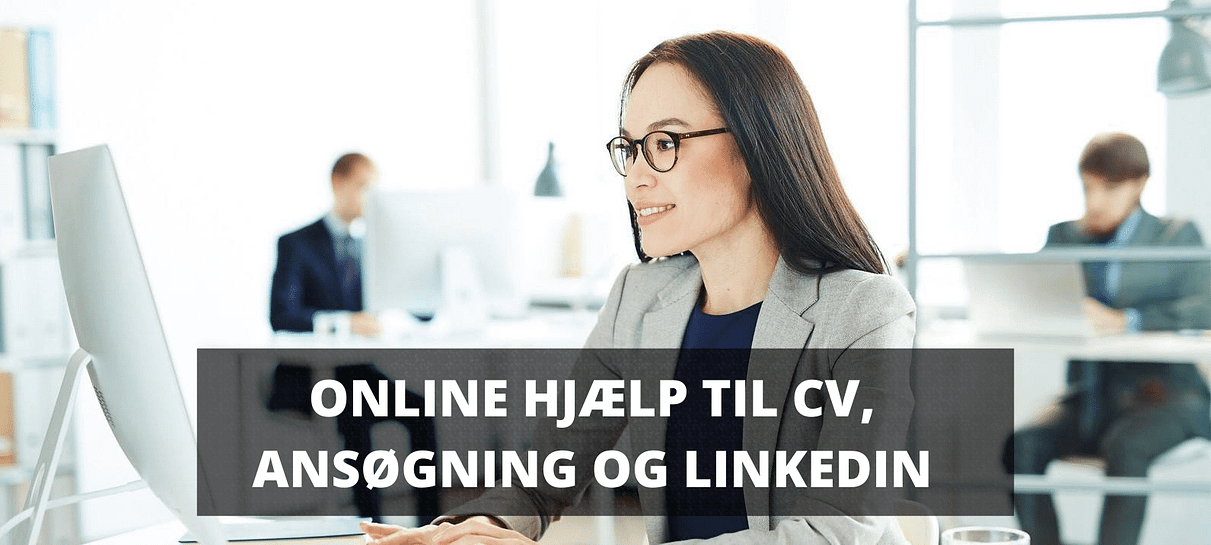 ONlINE HJÆLP TIL CV, ANSØGNING OG LINKEDIN USE