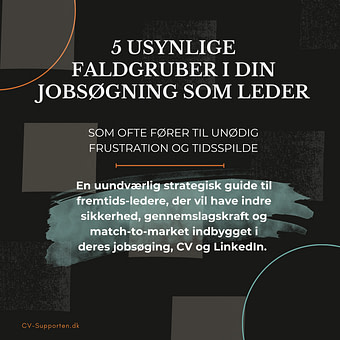 5 faldgruber i leder jobsøgning CV-Supporten.dk